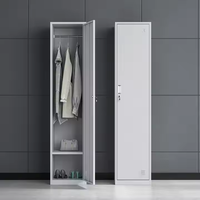 Armoire contemporaine en acier réglable avec serrure |   Armoire de rangement pour équipement sportif scolaire et de gymnastique, facile à assembler