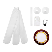 Plafonnier led avec ventilateur intégré, à infrarouge, luminaire de plafond, pour l'extérieur, idéal pour une table, nouveau modèle