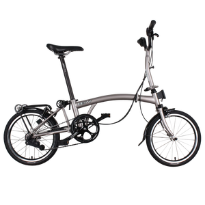 Bicicleta Plegable de <span class=keywords><strong>16</strong></span> Pulgadas, 6 Velocidades, Frenos C, Ligera, Portátil, con Marco de Acero de Tres Pliegues, Pedales Ordinarios y Llantas de Aleación de Aluminio - Product Image 6