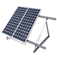 Support de montage de toit lesté solaire Triangle plat Support en aluminium réglable pour panneaux PV sans pénétration de toit