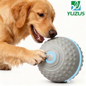 Modern Akıllı Otomatik Egzersiz Elektrikli Zıplayan Köpek Oyuncak Topu Diş Temizleyici Şarj Edilebilir Silikon Evcil Hayvan Topu - Product Image 1