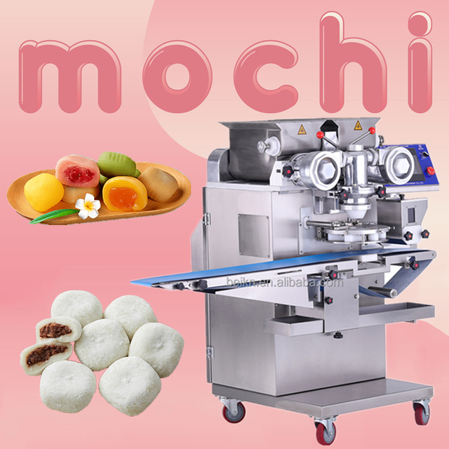 Automatic Encrusting and Forming Machine Red Bean Mochi Making Machine Ice Cream Mochi Encrusting Machine