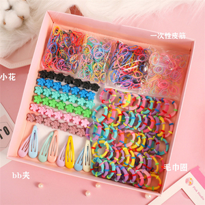 Belleworld 780 шт. разноцветный эластичный набор для волос и зажим для маленьких девочек-низкий минимальный заказ и высокое качество - Product Image 4