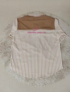 Camicia a maniche lunghe a righe da donna, vestibilità ampia e slim, con sciarpa effetto due pezzi, nuova collezione primavera - Product Image 5