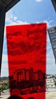 Plaques acryliques texturées givrées de couleur rouge transparente, taille personnalisée, épaisseur 1-20 mm, bricolage, artisanat, meubles