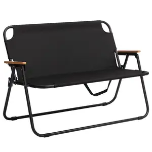 Draagbare Dubbele Stoelen Opvouwbare Strandstoel Met Hangende Handel Voor Camping En Reisstoel