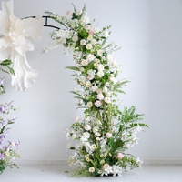 Fleurs artificielles personnalisables style Monet pour arche de mariage, décorations florales pour arche de mariage, arrangements floraux en roses artificielles, vente en gros