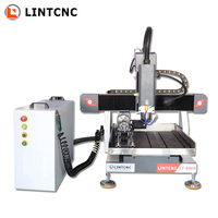 Gietijzeren Machine Cnc Router Metalen Steen Hout Verwerking Kleine 3030 4040 6060 6090 Mach3/Dsp/Dcs Controlesysteem