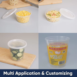 Contenedor Desechable Hermético para Alimentos, Apto para Microondas, Recipiente para Sopa Apilable, Material PP, Aprobado por la FDA para Entrega de Comida Rápida - Product Image 4