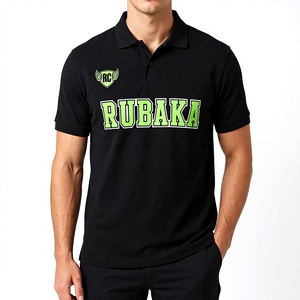 Camiseta Polo Negra y Verde Personalizada, Uniforme de Golf de Alto Rendimiento que Absorbe la Humedad, Ropa Deportiva de Manga Corta, Fabricación OEM/ODM, Venta al Por Mayor - Product Image 1