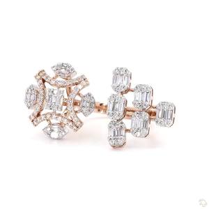 Bague classique en or et diamants pour femme, bijoux fins élégants de qualité supérieure, accessoire de mode élégant pour mariage, fiançailles, anniversaire - Product Image 1