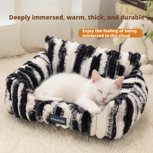 Cama para Gatos y Perros, Tipo Casa, Grande, Ortopédica, Ecológica, Tipo Cueva, Sofá de Felpa, Extraíble, Lavable, Suave, Suministros para Mascotas - Product Image 6