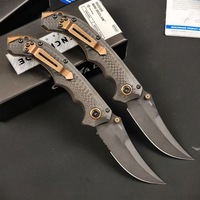 Couteau pliant Hd 865 EDC, couteau de poche multifonctionnel, haute dureté, auto-défense, portable, couteau à fruits pour le camping