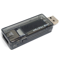 Detector USB de I-SMART, voltímetro, amperímetro, probador de capacidad de potencia, medidor de corriente de voltaje móvil, KWS-V21 USB