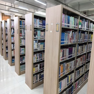 Durable Steel <strong>Wood</strong> Bookshelf Adjustable <strong>Shelves</strong> for Library Furniture - Product Image 5
