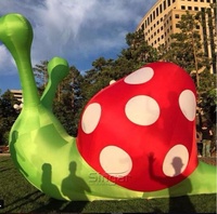Décoration extérieure de jardin, grande décoration d'escargot gonflable éclairée par LED pour fête, intérieur, extérieur, décor de pelouse