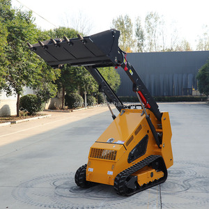 Mini marcheur derrière chenille bulldozer chargeuse compacte chargeuse frontale machines agricoles moteur pompe vente stock mondial - Product Image 5