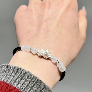 Pixiu Couple <b>Bracelet</b> Chinese Style Hand-woven Braided <b>Bracelet</b> for <b>Men</b> Women Wealth and Fortune Attracting Pixiu <b>Bracelet</b> - Product Image 3