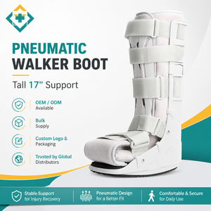 Bota Neumática CAM Walker de 17 Pulgadas con Celdas de Aire para Fractura de Tobillo y Recuperación Postoperatoria - Product Image 1