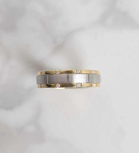 Unisex 925 Sterling Silver Gold Plated VVS1 Moissanite Diamond Hip Hop Wedding Band Engagement <b>Ring</b> Jewelry - Product Image 3