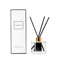 Bouteille en verre vide pour diffuseur de parfum 50 ml 100 ml 150 ml 200 ml, flacons rectangulaires en verre pour diffuseur de parfum