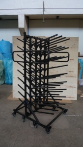 High Quality Double Sided 72 Film Rolls Mobile <strong>Vinyl</strong> Storage Rack Display <strong>Stand</strong> - Product Image 5