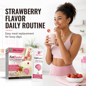 OEM ODM, shake diététique à la fraise, marque privée, poudre de remplacement de repas, formule personnalisée, fabricant direct d'usine, vente en gros - Product Image 3