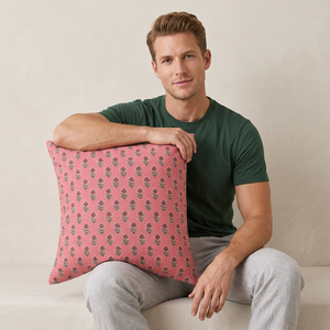 Designer Pure Cotton Printed Luxury Square Cushion Cover Anti-Bacteria Stain Resistant Handmade Customizable <b>Throw</b> <b>Pillow</b> Case - Product Image 1