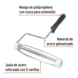 Truper 9 'rinforzato carriola Set Manural con Jalousie per rullo confezionato in una scatola di 6 unità - Product Image 2