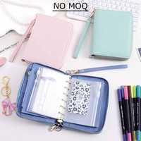 Organiseur de budget en cuir Saffiano A7 de petite taille, 17 couleurs, avec embossage doré, best-seller Yihe, pour argent/espèces/billets, classement de feuilles volantes