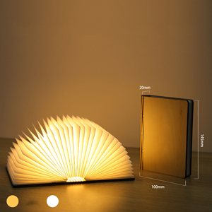Portable Novelty Led Folding <strong>Book</strong> Lamp 5 Colors to <strong>Switch</strong> Usb Rechargeable <strong>Book</strong> Lights Wooden Cover Smart Lights <strong>Book</strong> - Product Image 5