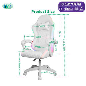 WS8351OEM/ODM Chaises de jeu professionnelles personnalisées <span class=keywords><strong>Chaise</strong></span> de jeu inclinable réglable avec haut-parleurs <span class=keywords><strong>Chaise</strong></span> de joueur Rgb - Product Image 2