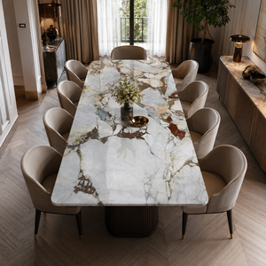 Losa de Piedra Sinterizada Premium Bulgari de 12 mm, 1 Cara, Breccia de Colores Mezclados, para Sala de Estar, Pared de TV, Encimera de Cocina, Villa F - Product Image 4