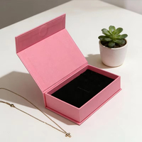 Boîte à bijoux en carton rigide, logo personnalisé, boîte d'emballage à fermeture magnétique, boîte pour collier, bracelet, accessoires, boîte en papier