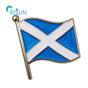 Épingles en métal émaillé avec drapeau écossais à double croix, épingles de revers, badges, broches, épingles en émail personnalisées avec drapeau écossais - Product Image 5