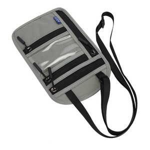 Porte-passeport personnalisé anti-RFID, sac de voyage pour argent et cartes, sacoche de protection pour documents à suspendre au cou - Product Image 3