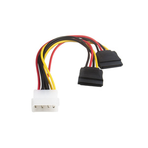 Cable de alimentación de 4 pines IDE a doble cable de 15 pines, adaptador de disco duro Serial ATA de cobre de 18 AWG - Product Image 4