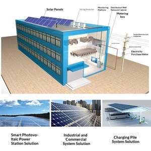 Système Solaire Hybride Tout-en-un 1000 kW Industriel 1 MWh Triphasé Stockage d'Énergie Commercial MPPT Silicium Polycristallin - Product Image 5