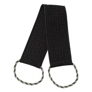 Toalla exfoliante de nailon para la espalda, rectangular, negra y gris, cepillo de baño, herramienta de masaje para hombres y mujeres, uso doméstico, limpieza exfoliante - Product Image 3