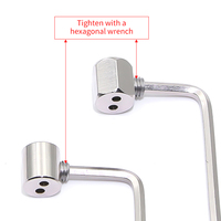 Pince en boucle Accessoires de plafond Kit de Suspension de câble métallique Fil de câble en plastique pour suspendre la pince de câble de fil léger