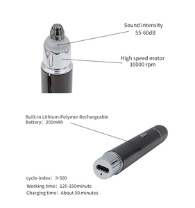 एक बंद सेवा पेंसिल नाक के बाल <span class=keywords><strong>Trimmer</strong></span> के लिए यूएसबी बैटरी धो भौं <span class=keywords><strong>Trimmer</strong></span> महिलाओं - Product Image 6