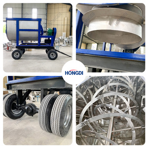 Mélangeur à vis industriel personnalisable avec moteur AC et boîte de vitesses - Grande capacité de 4000 L pour le traitement chimique sur base mobile - Product Image 5