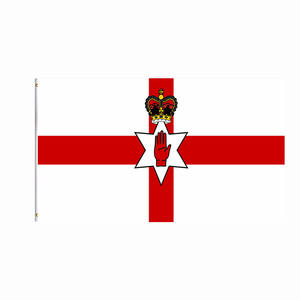 Bandera personalizada de fábrica de China, cartel de todos los diseños, 100% poliéster, exterior, 3x5 pies, bandera de la República de Corea del <span class=keywords><strong>Norte</strong></span>, con ojales - Product Image 1