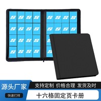 Classeur à chargement par le haut 4/9 poches, capacité 288+ cartes, pour cartes à collectionner et cartes de visite, en PU