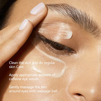 Sérum pour les yeux anti-âge à la caféine OEM avec 360 °   Balle de massage à rouleaux au rétinol, acide hyaluronique et niacinamide pour réduire les ridules et les rides