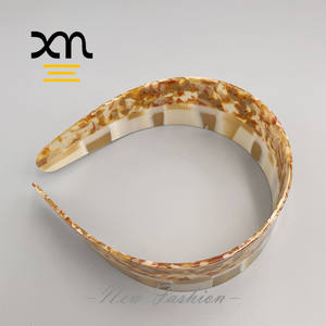 2 "विस्तृत एसीटेट हेडबैंड महिला डिजाइनर हेडबैंड के लिए प्रसिद्ध एक्रिलिक रेसिन बाल सहायक उपकरण - Product Image 3