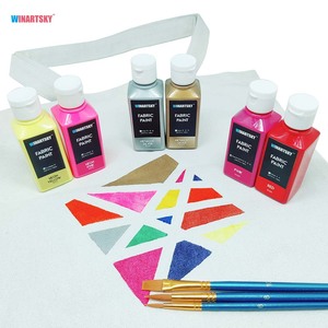Dipinti fai da te di alta qualità <span class=keywords><strong>arte</strong></span> progetti scolastici permanenti dipinti artigianato artistico 14 colori set di colori in tessuto morbido - Product Image 5