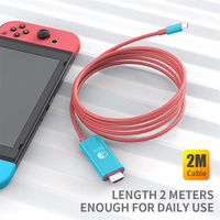 Cable USB C a FHD 4K para Switch/Switch 2, MacBook, iPad. Cable de Conversión de Switch a Pantalla de TV, Compatible con Carga Rápida PD de 100W