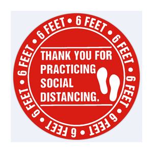 Removable Waterproof Social Distancing Floor Sticker <b>Vinyl</b> Pvc Sticker - Product Image 6