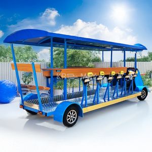 Bicicleta de fiesta de acero en oferta, de una sola velocidad, con sistema de freno de disco y pedales ordinarios, ideal para pub crawls y fiestas. - Product Image 5